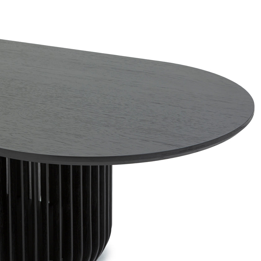 CCF10677-CU 1.3m Oval Coffee Table - Black Stain