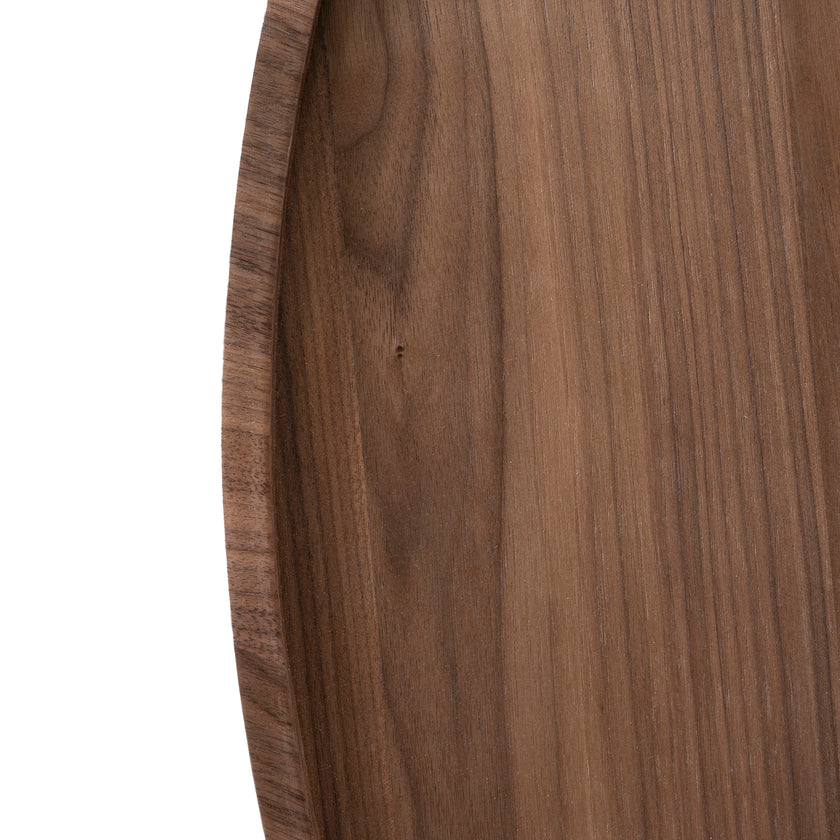 CCF10939-CN 1.1m Wooden Round Coffee Table - Walnut