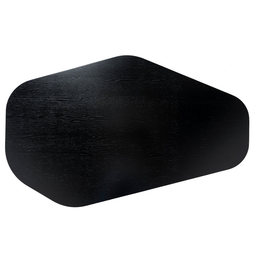 CCF12126-CI 1.09m Freeform Coffee Table - Full Black