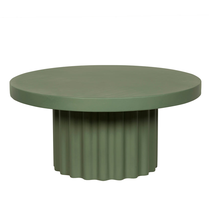 CCF12296-CO 90cm Concrete Coffee Table - Green