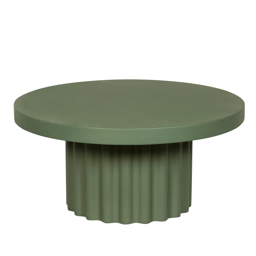 CCF12296-CO 90cm Concrete Coffee Table - Green
