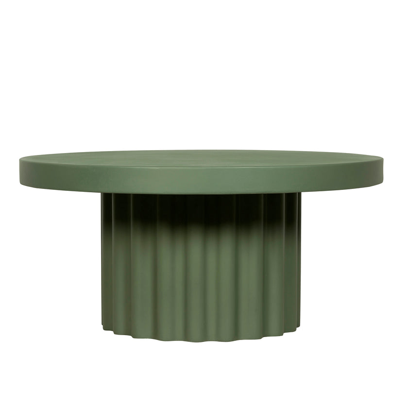 CCF12296-CO 90cm Concrete Coffee Table - Green