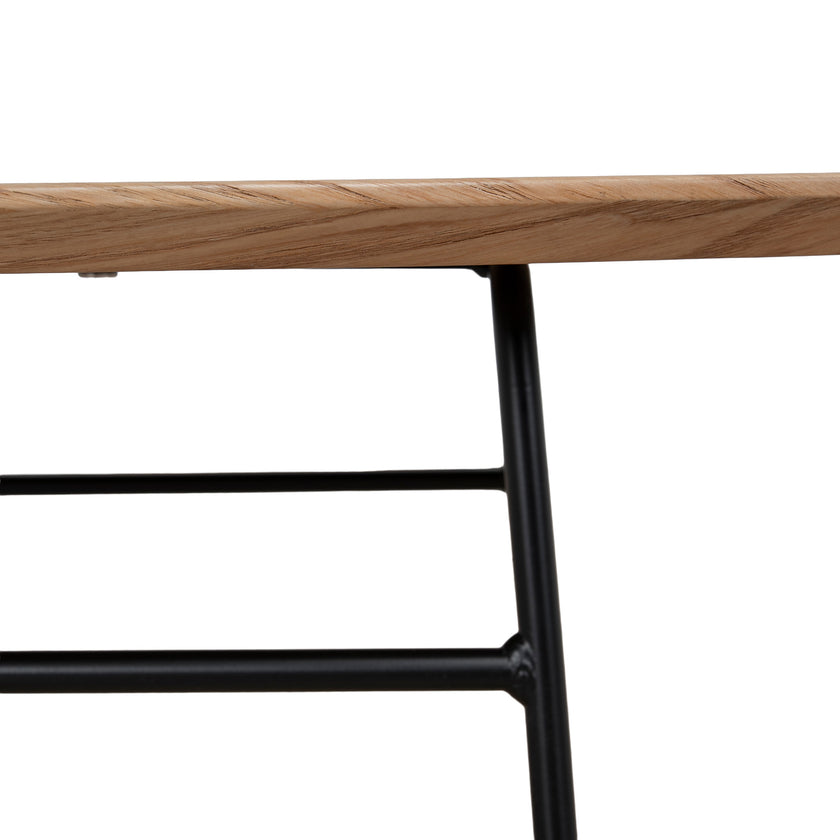 CCF12394-SD 117.5cm Coffee Table - Natural Ash Veneer - Black Legs