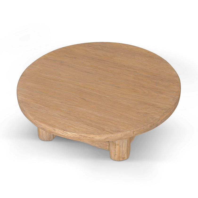 CCF8657-NA 100cm Elm Round Coffee Table - Natural