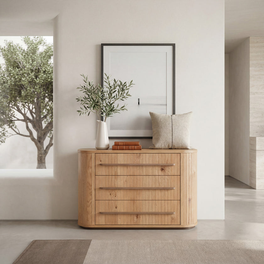CDT12111-VN Chest of 3 Drawers - Knotty Oak