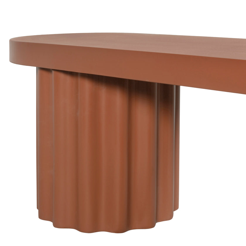 CDB12290-CO 2.1m Concrete Bench - Terracotta