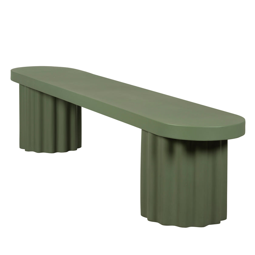 CDB12294-CO 2.1m Concrete Bench - Green