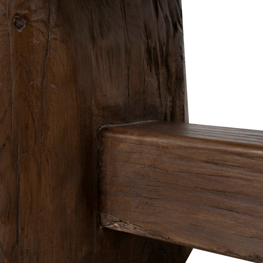 CDB12677-NA 2m Elm Bench - Dark Brown