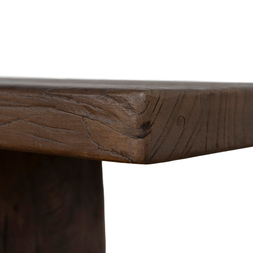 CDB12677-NA 2m Elm Bench - Dark Brown