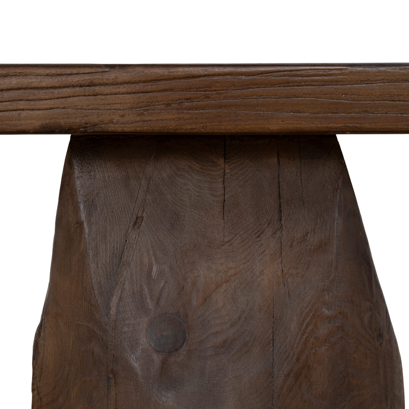 CDB12677-NA 2m Elm Bench - Dark Brown