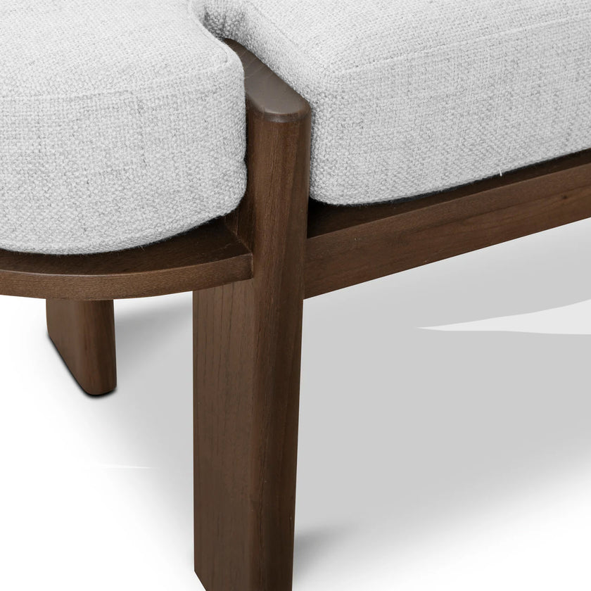 CDB8959-NI 1.6m Walnut Elm Bench - Natural Linen
