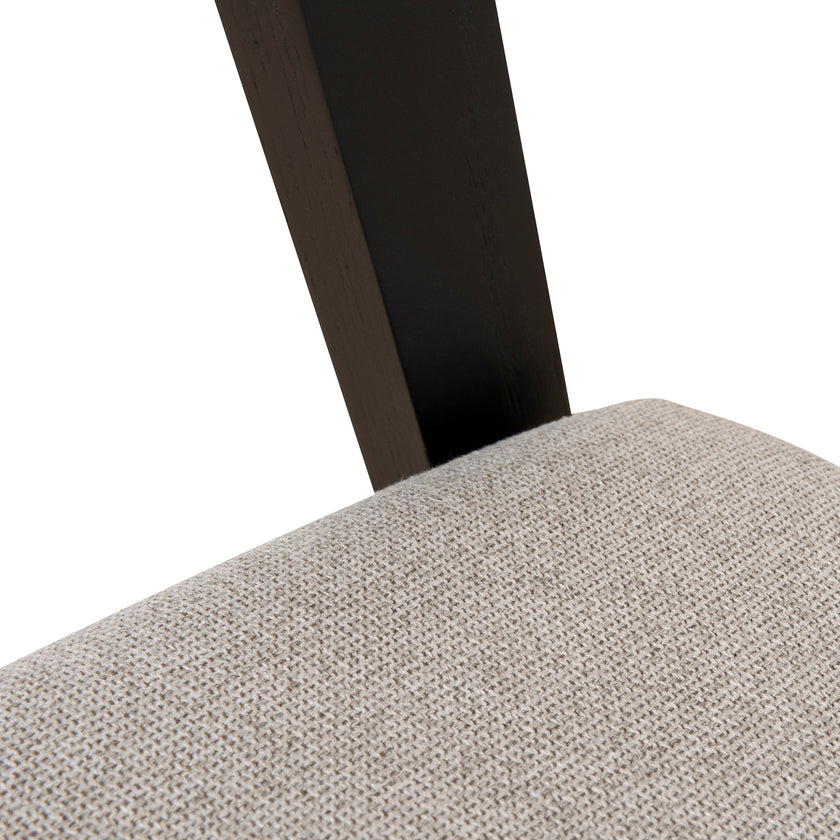 Set of 2 - CDC10054-SDx2 Black Dining Chair - Grey Seat Dining Chair Swady-Core