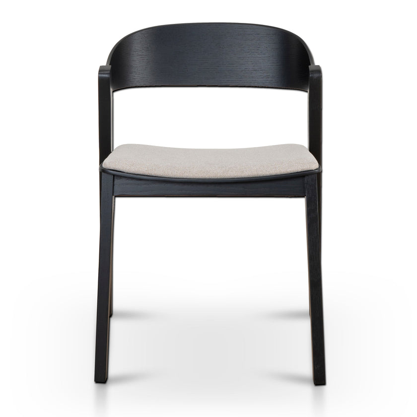 Set of 2 - CDC10054-SDx2 Black Dining Chair - Grey Seat Dining Chair Swady-Core