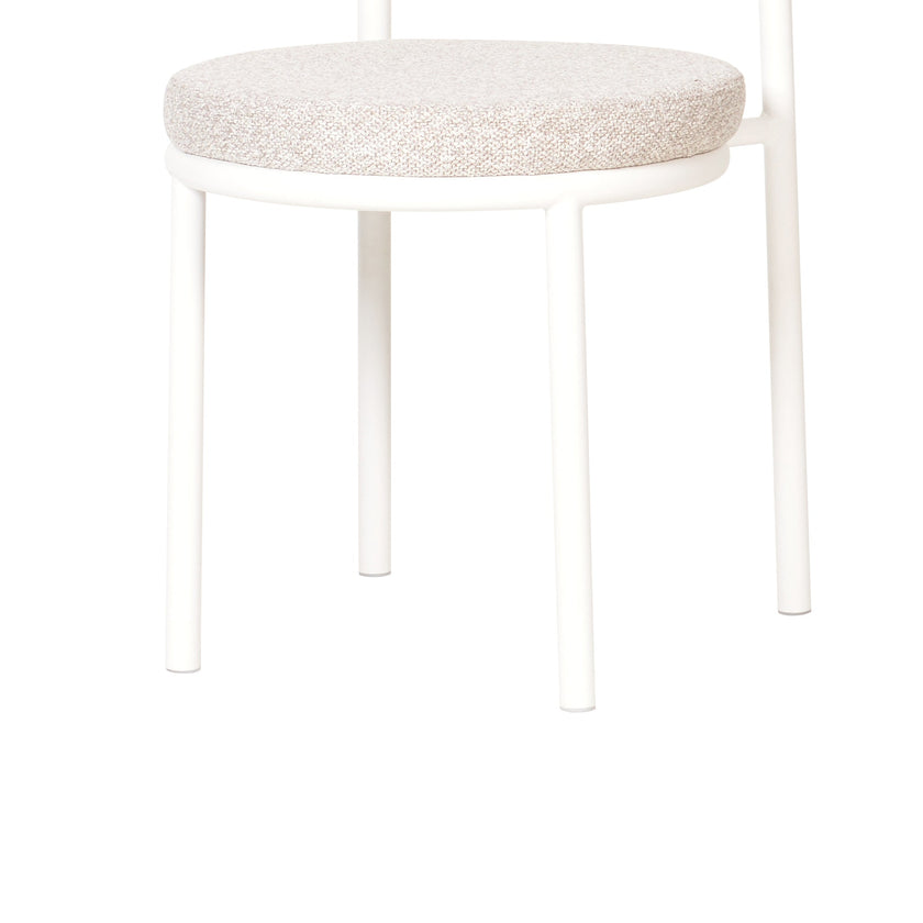CDC10191-FH White Dining Chair - Clay Grey (Set of 2)