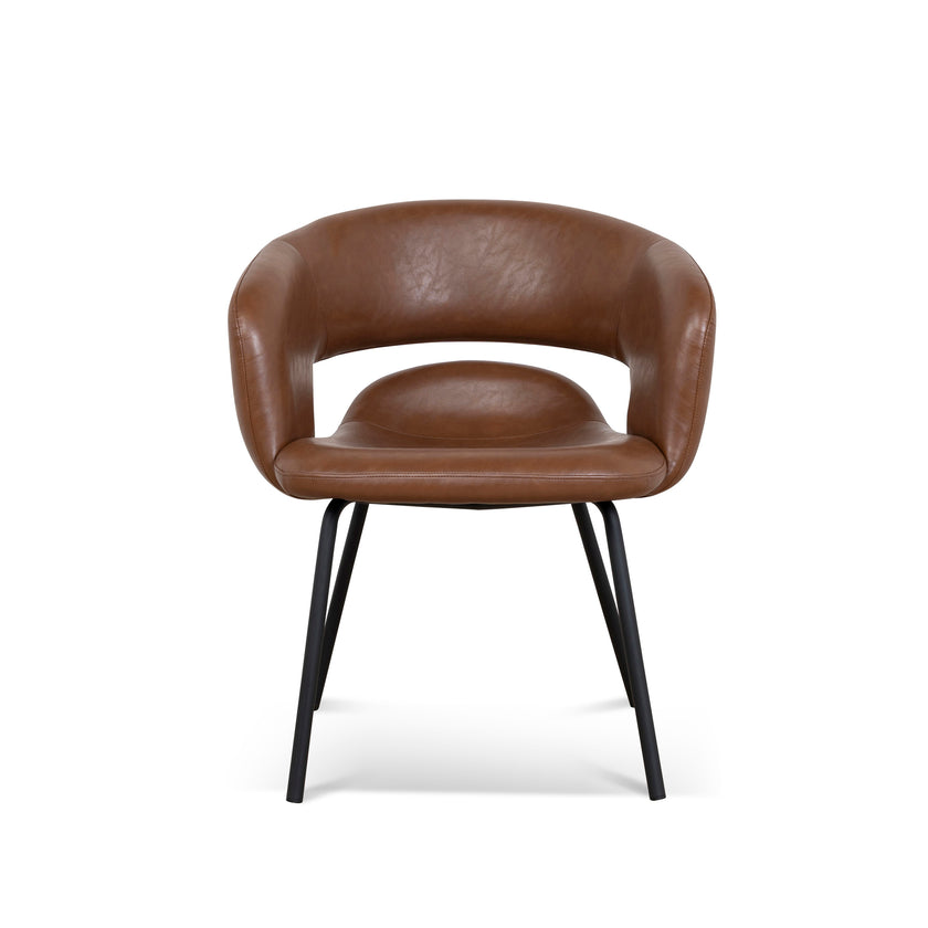 CDC10218-FHx2 Black Dining Chair - Antique Brown (Set of 2 )