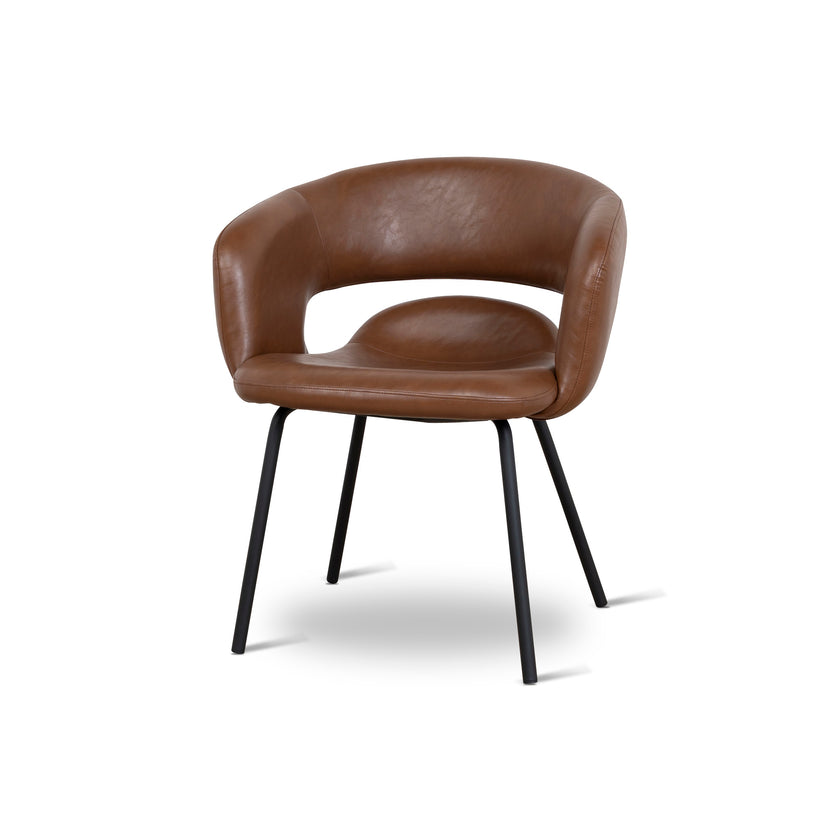 CDC10218-FHx2 Black Dining Chair - Antique Brown (Set of 2 )