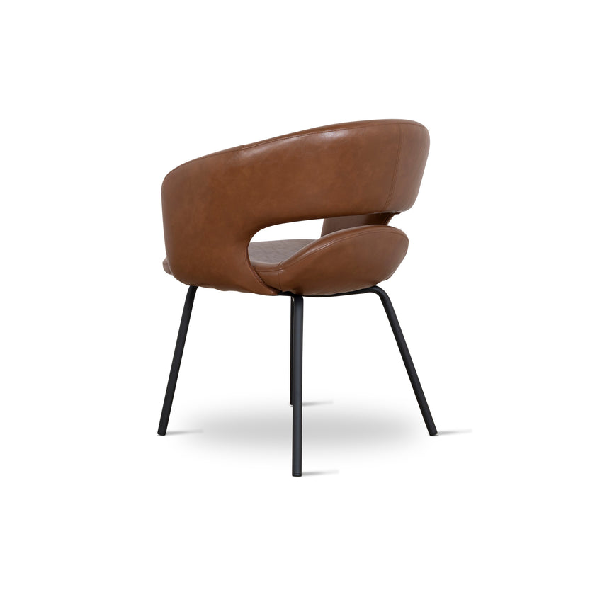 CDC10218-FHx2 Black Dining Chair - Antique Brown (Set of 2 )