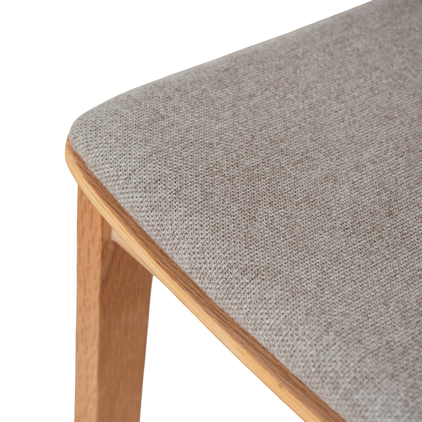 CDC10291-SD Natural Dining Chair - Grey Seat (Set of 2)