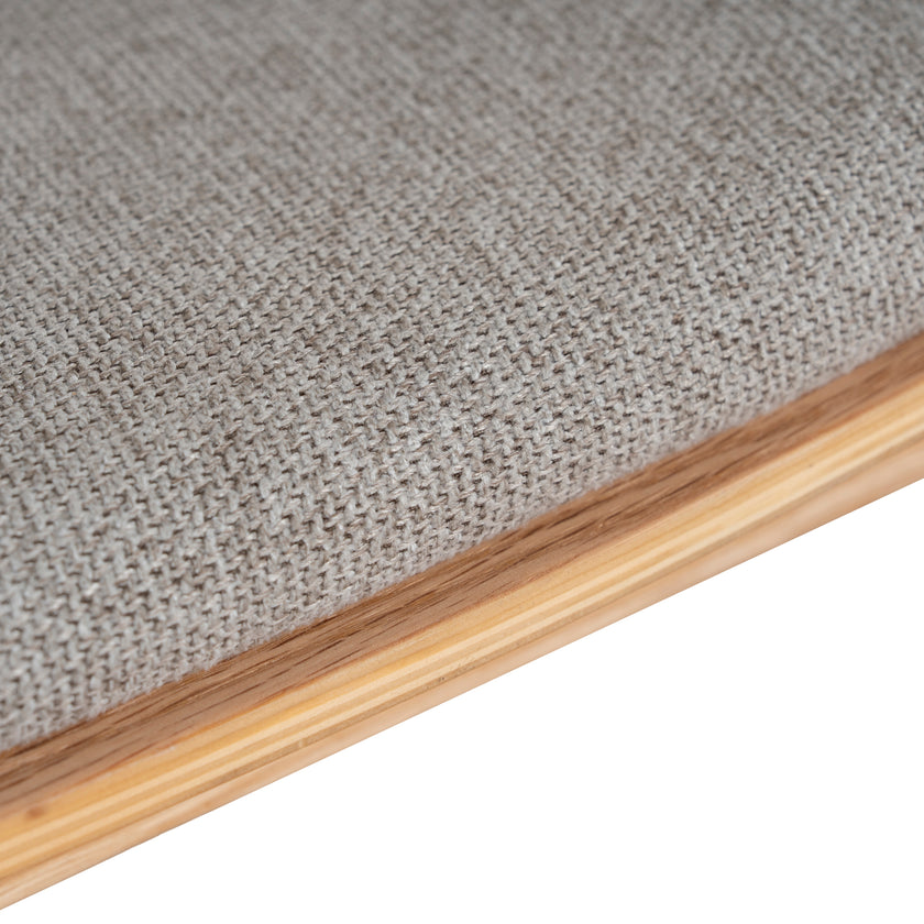 CDC10291-SD Natural Dining Chair - Grey Seat (Set of 2)