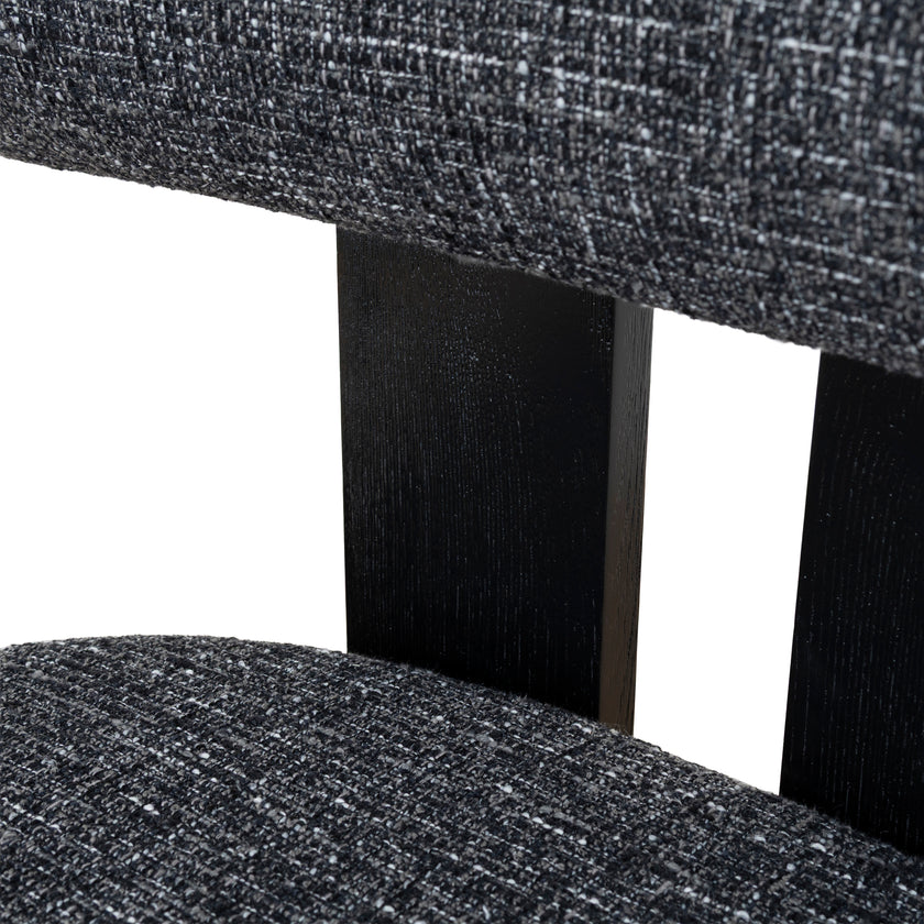 CDC10480-OLS Black Dining Chair - Field Charcoal (Set of 2)
