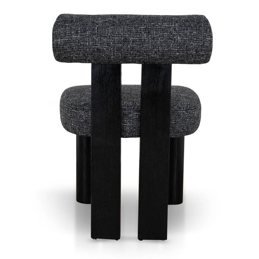 CDC10480-OLS Black Dining Chair - Field Charcoal (Set of 2)