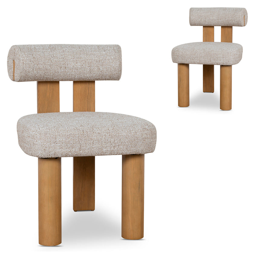 CDC10496-OLS Natural Dining Chair - Pale Beige (Set of 2)