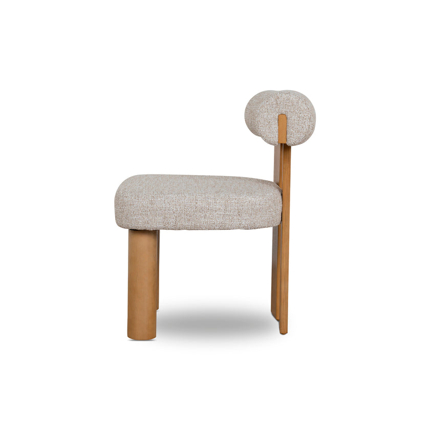 CDC10496-OLS Natural Dining Chair - Pale Beige (Set of 2)