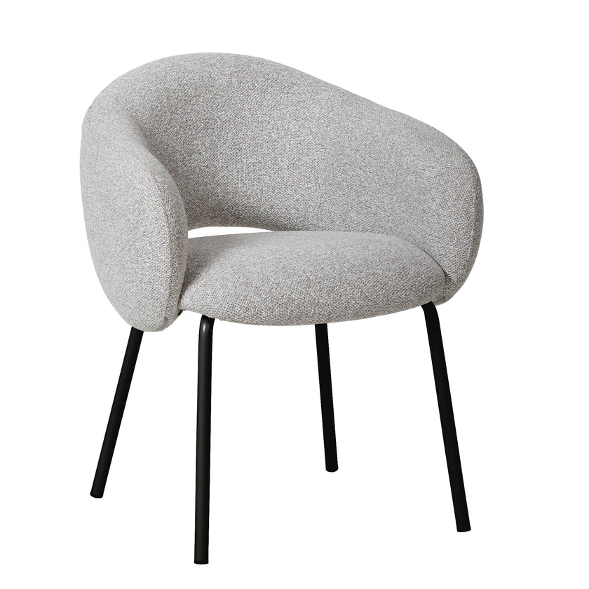 CDC10536-FH Black Dining Chair - Clay Grey (Set of 2)