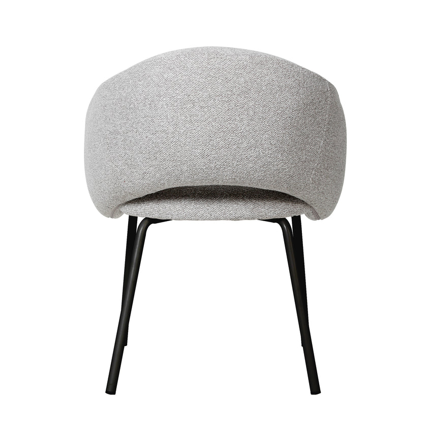CDC10536-FH Black Dining Chair - Clay Grey (Set of 2)