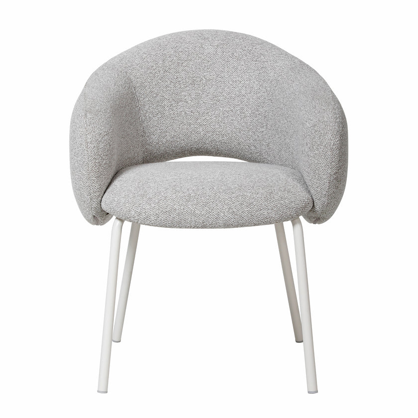 CDC10537-FH White Dining Chair - Clay Grey (Set of 2)