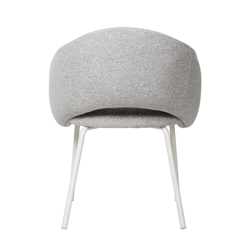 CDC10537-FH White Dining Chair - Clay Grey (Set of 2)