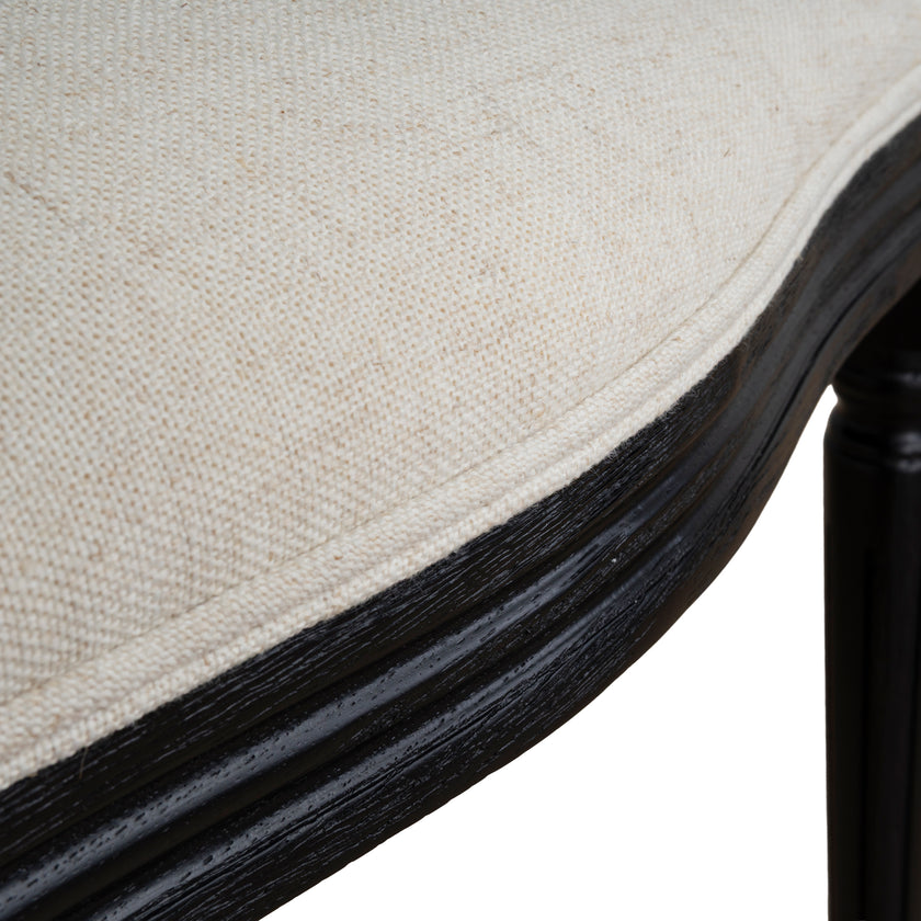 CDC10551-LJ Black ELM Dining Chair - Dawn Beige (Set of 2)