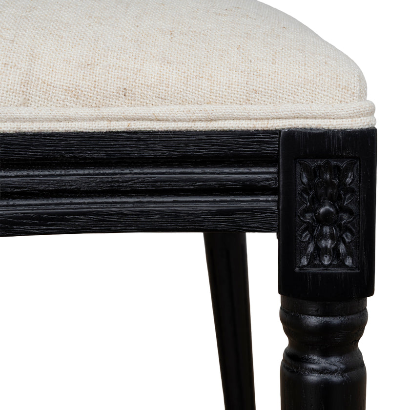 CDC10551-LJ Black ELM Dining Chair - Dawn Beige (Set of 2)