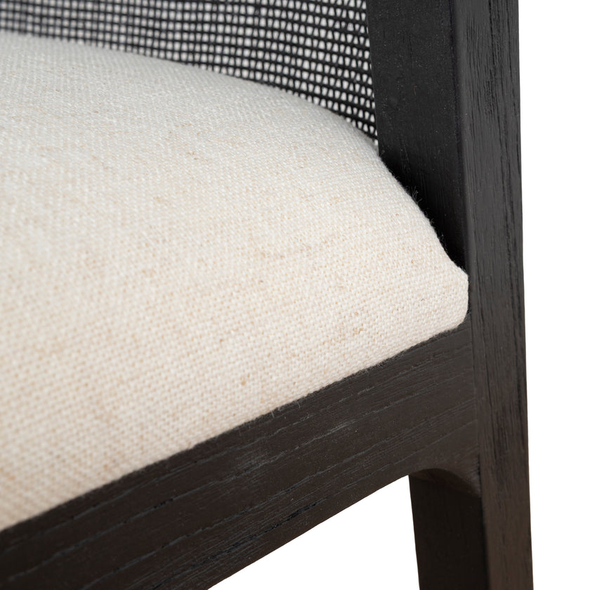 CDC10554-LJ Black ELM Dining Chair - Dawn Beige (Set of 2)