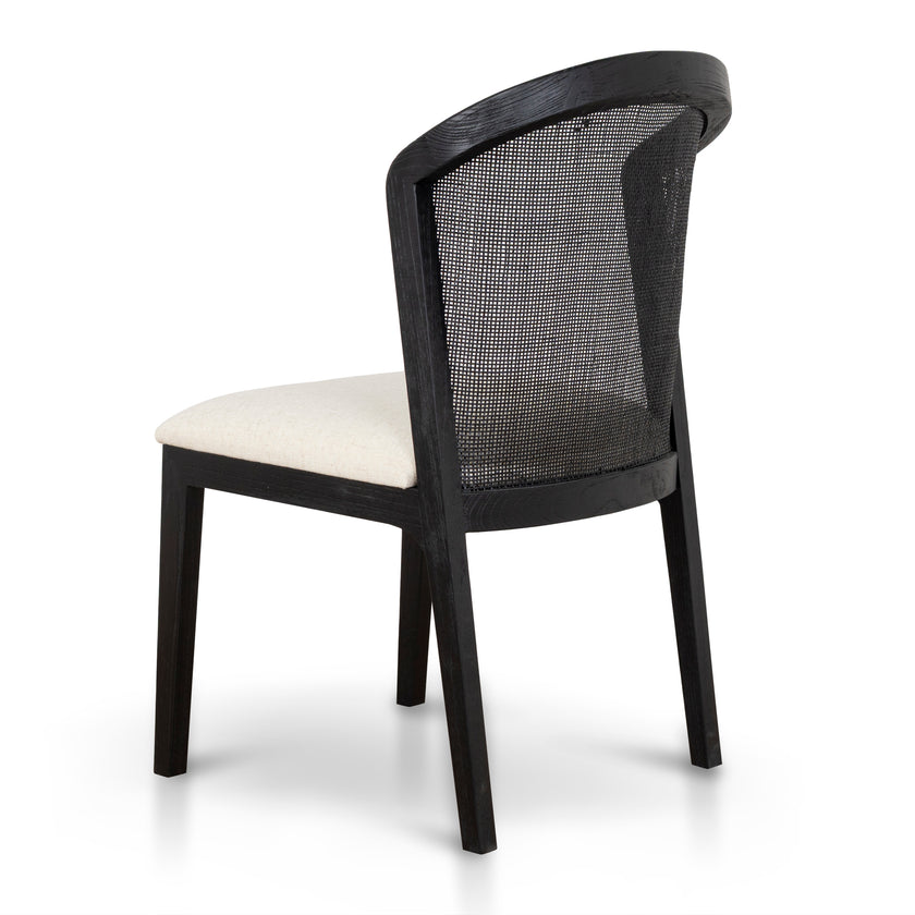 CDC10554-LJ Black ELM Dining Chair - Dawn Beige (Set of 2)