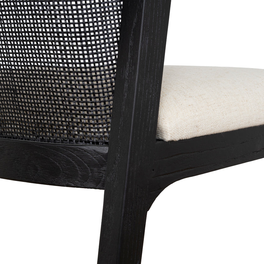 CDC10554-LJ Black ELM Dining Chair - Dawn Beige (Set of 2)