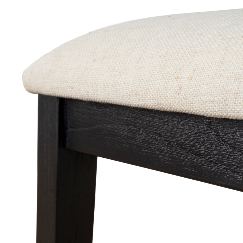 CDC10554-LJ Black ELM Dining Chair - Dawn Beige (Set of 2)