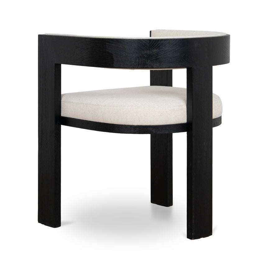 CDC10564-LJ Black ELM Dining Chair - Dawn Beige (Set of 2)