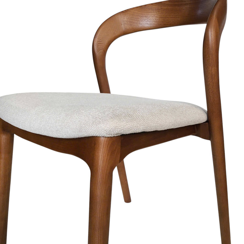CDC10570-NX Walnut Dining Chair - Naxos Beige (Set of 2)
