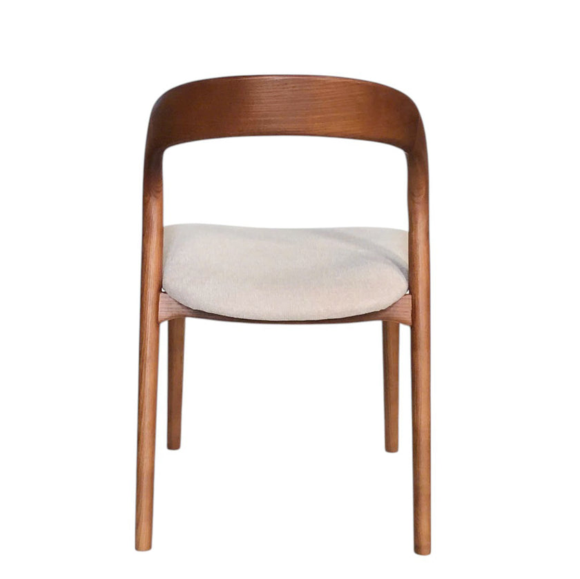 CDC10570-NX Walnut Dining Chair - Naxos Beige (Set of 2)