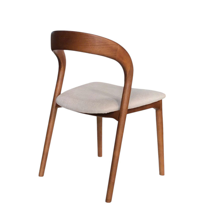 CDC10570-NX Walnut Dining Chair - Naxos Beige (Set of 2)