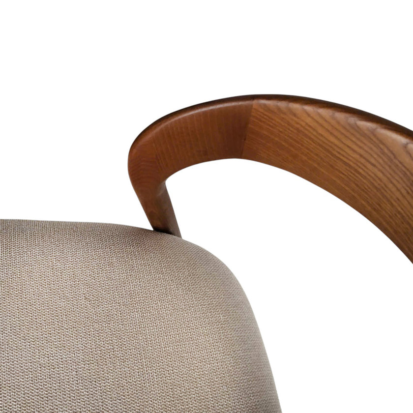 CDC10570-NX Walnut Dining Chair - Naxos Beige (Set of 2)