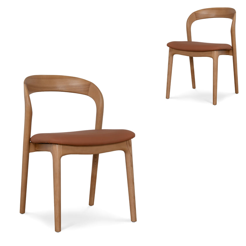 CDC10571-NX Natural Dining Chair - Naxos Tan (Set of 2)