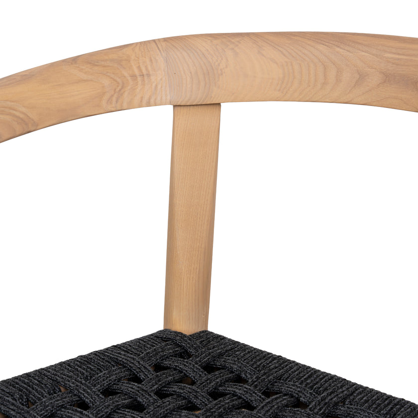 CDC10581-NX Natural Dining Chair - Naxos Charcoal Rope (Set of 2)