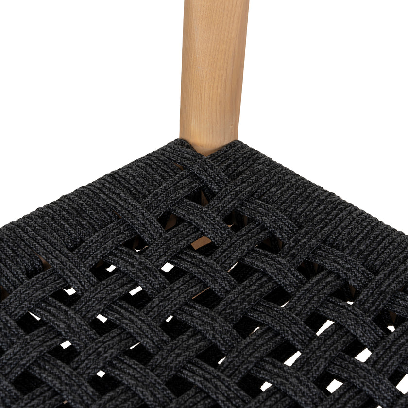 CDC10581-NX Natural Dining Chair - Naxos Charcoal Rope (Set of 2)