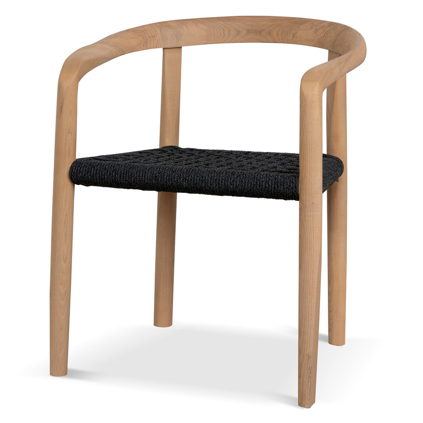 CDC10581-NX Natural Dining Chair - Naxos Charcoal Rope (Set of 2)