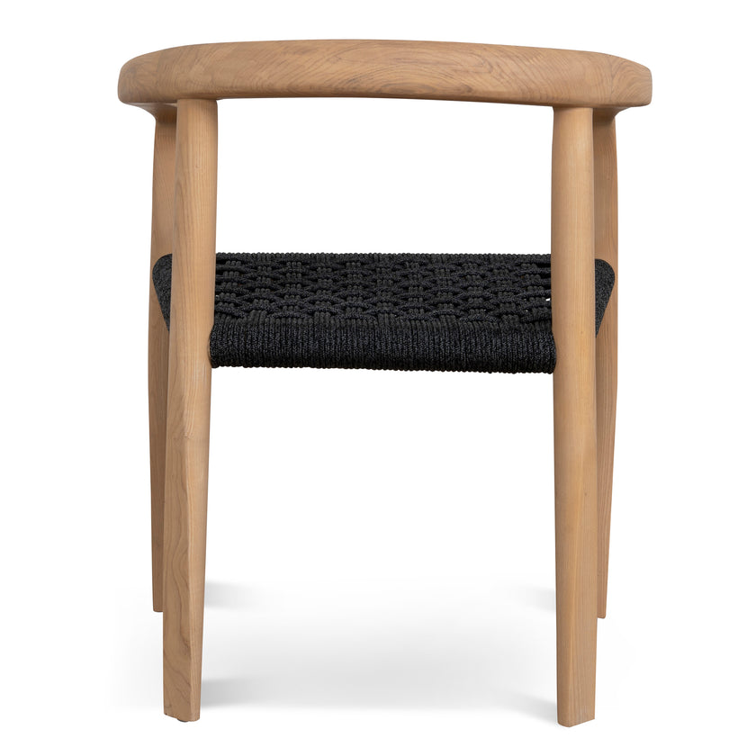 CDC10581-NX Natural Dining Chair - Naxos Charcoal Rope (Set of 2)