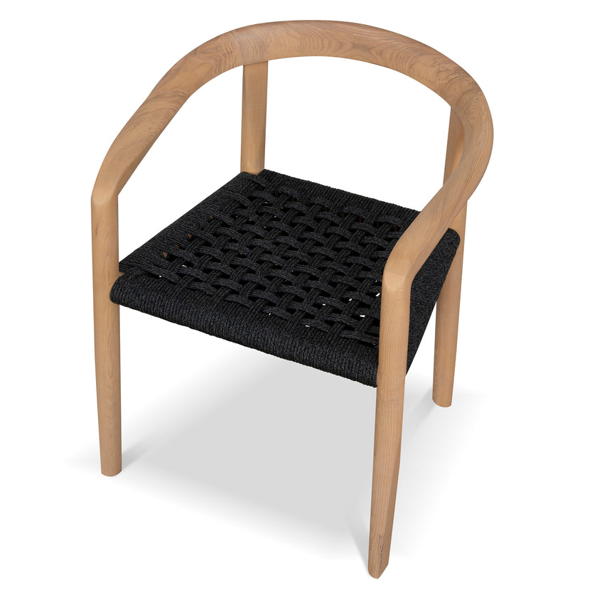 CDC10581-NX Natural Dining Chair - Naxos Charcoal Rope (Set of 2)