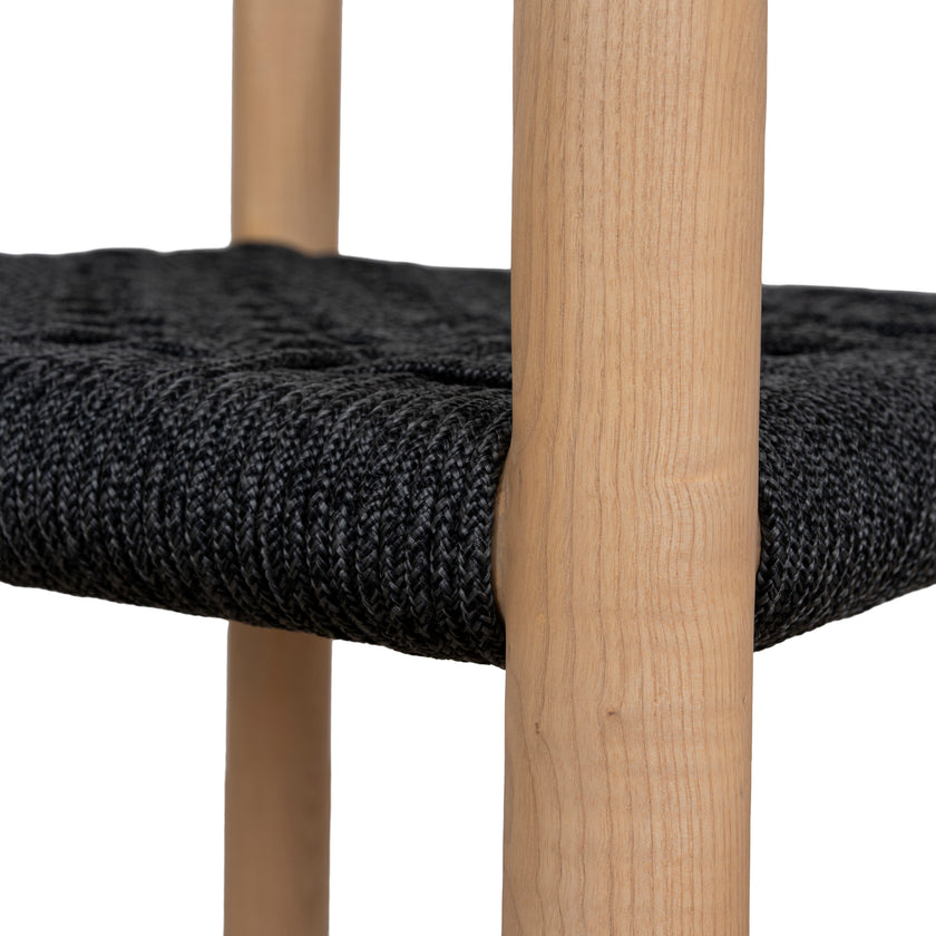 CDC10581-NX Natural Dining Chair - Naxos Charcoal Rope (Set of 2)