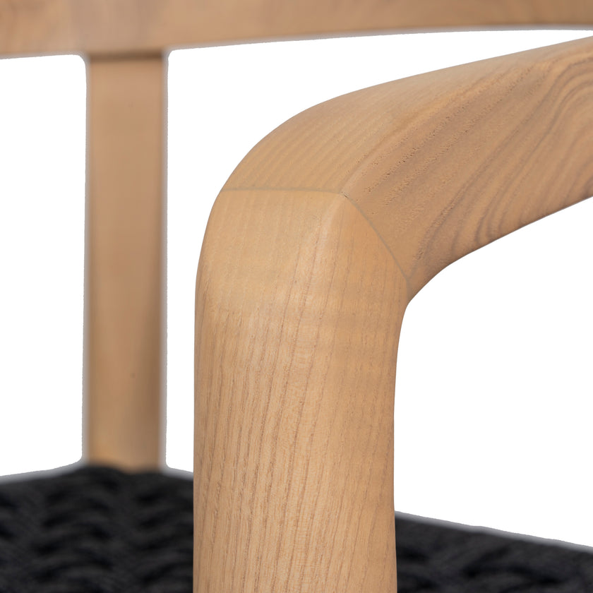 CDC10581-NX Natural Dining Chair - Naxos Charcoal Rope (Set of 2)